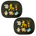 Samolepicí záclona na okno auta Opice