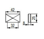 Tulip Nábytková knopka Envel žlutá (482570)