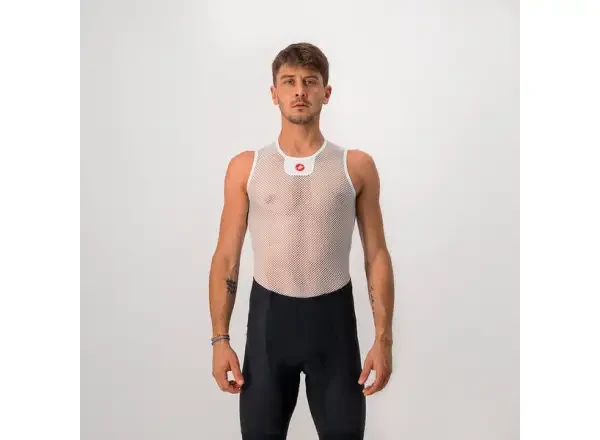 Castelli Core Mesh 3 pánský nátělník White - Castelli Core Mesh 3 pánské funkční triko bez rukávů White vel. S/M