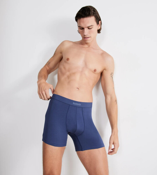 SLOGGI MEN EVER EASE - 2pack adaptivních šortek z organické bavlny Sloggi DEEP COBALT XL