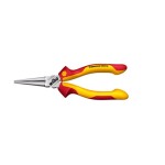 Knipex 26 26 200 T Půlkulaté kleště s břity VDE s připevňovacím okem 200mm / úzké ploché kleště /40° / délka čelistí:73m (26 26 200 T)