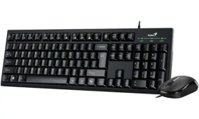 GENIUS KM-100SE černá / Drátový set / Copilot/ USB/ CZ+SK layout (31330009403)