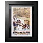 Mustang Obraz v rámu Toronto Maple Leafs NHL Memorabilia Arena Gardens Program Cover