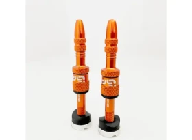 E*thirteen Quick Fill bezdušové ventily 19-24 mm 2 ks Naranja - E-13 Quick Fill bezdušové ventilky 16-24 mm 2 ks Naranja