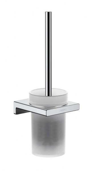 HANSGROHE - AddStoris WC štětka nástěnná, matné sklo/chrom 41752000