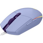 Logitech G203 Lightsync fialová / herní drátová myš / 8000 DPI / 6 tlačítek / RGB Lightsync / 2.1m (910-005853)