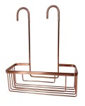 Gedy - SMART polička do sprchy závěsná, na baterii, 300x375x120 měď mat 248982