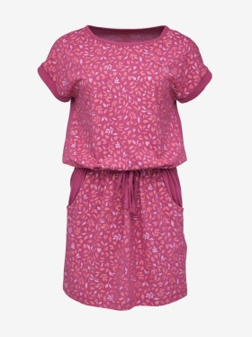 Růžové dámské vzorované šaty LOAP ASLARIS