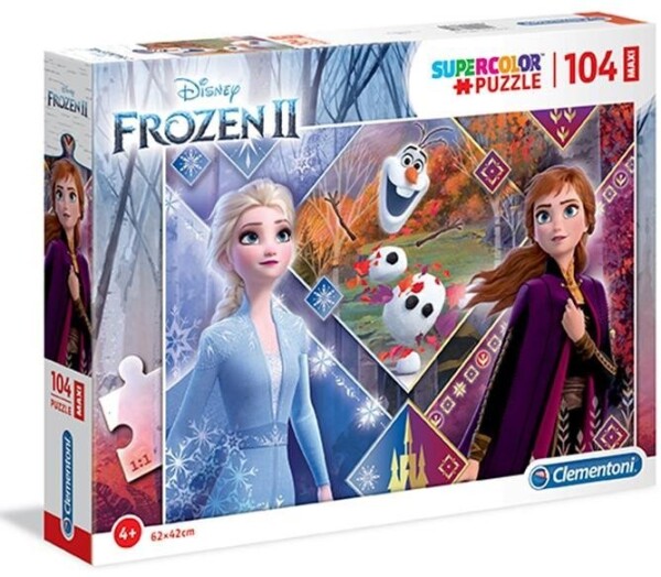 Clementoni Puzzle Maxi Frozen 104 dílků, vydání Clementoni