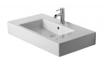 DURAVIT - Vero Umyvadlo 85x49 cm, s přepadem, s otvorem pro baterii, bílá 0329850000