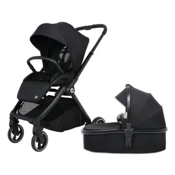 Topmark DIAZ set 2v1 sportovní kočárek + korbička black (SETT9010BLACK)
