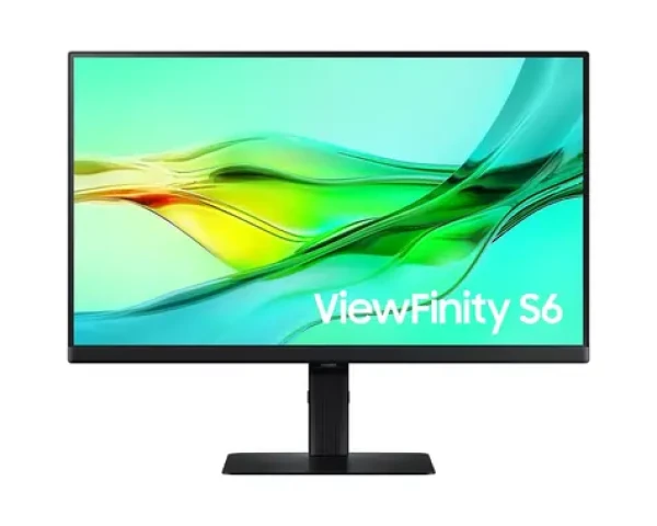 24" SAMSUNG ViewFinity S6 černá / IPS / 2560x1440 / 16:9 / 5ms / 1000:1 / 350cd-m2 / HDMI + DP / USB / VESA (LS24D600UAUXEN)