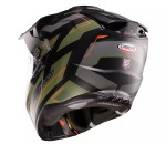 Helma na moto Caberg Tanami Ranger matt black/military green/orange - XS / zelená