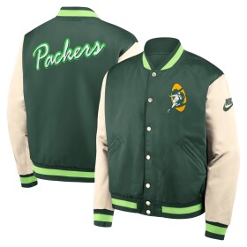 Nike Pánská bunda Green Bay Packers NFL Rewind Legacy Bomber Cream Velikost: S