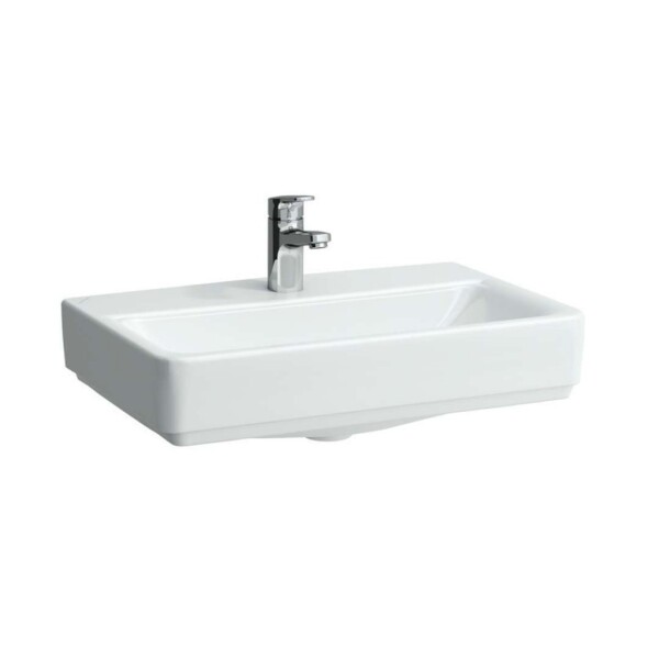 Laufen - Pro S Umyvadlo Compact, 55x38 cm, 1 otvor pro baterii, bez přepadu, s LCC, bílá H8179584001561