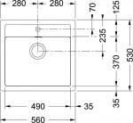 FRANKE - Sety Kuchyňský set T102, tectonitový dřez SID 610 a baterie FP 9000.031, černá/chrom 143.0675.710