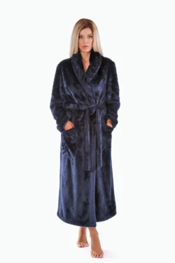 Unisex modrý župan Vestis Lilly 2120