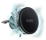 SBS Frozen Mag černá / Držák do auta / MagSafe / chlazení / 15W bezdrátové nabíjení (TESUPFANWIR15W)