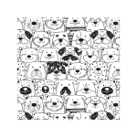 Ubrus do výtvarné výchovy 65x50cm Pets