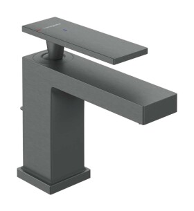 HANSGROHE - Tecturis E Umyvadlová baterie s výpustí, CoolStart, EcoSmart+, kartáčovaný černý chrom 73002340