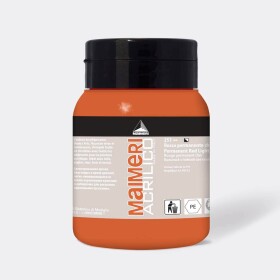 Akrylová barva Maimeri Acrilico 500 ml – červená světlá permanentní 251