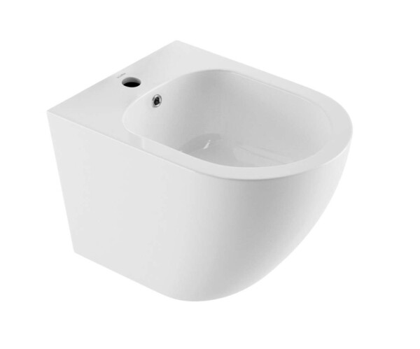 Kielle - Oudee Závěsný bidet, s přepadem, s otvorem pro baterii, bílá 30302010