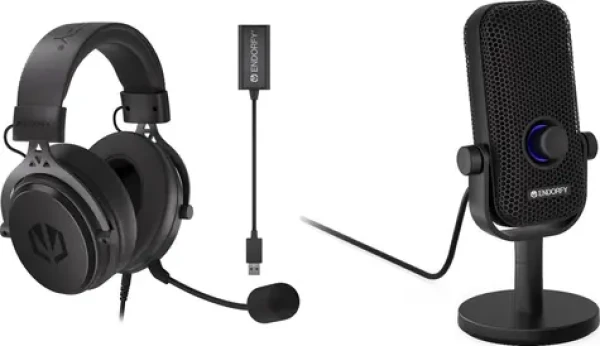 Endorfy VIRO Plus USB + Solum Voice S / Herní set / 7.1 virtuální zvuk / 53mm měniče / USB (M-9140687)
