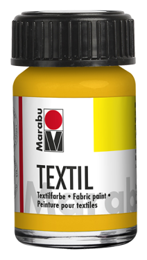 Barva na textil Marabu Textil 15 ml - žlutá střední 021