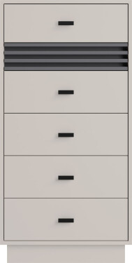 Komoda AllMo AL18 Barva korpusu + barva dveří: Kašmír + Antracit