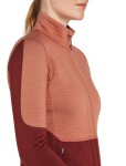 ICEBREAKER Wmns 400 RealFleece Descender LS Z, Cedar Wood/Port/Cb (vzorek) velikost: S