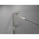 MEXEN/S - Lunar-F L sprchový kout skládací dveře pravá 75 x 70, transparent, nikl kartáčovaný 836L-075-070-97-00-P