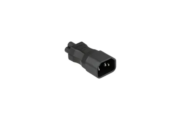 Kabelmeister Napájecí adaptér C14 na C5 černý / Napájecí adaptér / IEC 60320 / rovný / 2,5 A / 250 V (SKA-1405S)
