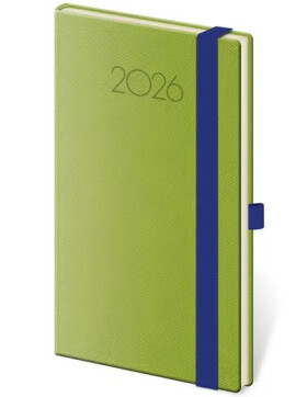 Diář 2026 týdenní kapesní Praga - zelená