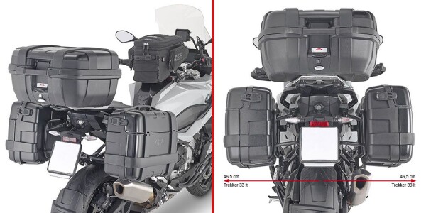 Plo5138Mk trubkový nosič PL One-Fit pro Bmw S 1000 XR (20-25) pro boční kufry Monokey