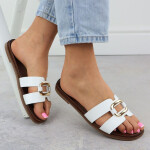 Dámské žabky s ornamentem bílé Sergio Leone SK077H 36