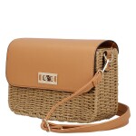 Moderní dámská crossbody kabelka Eugenie, béžová