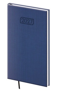 Diář 2027 týdenní kapesní Zephir - modrá