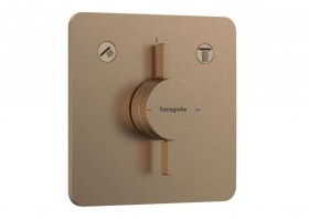 HANSGROHE - DuoTurn Q Baterie pod omítku, pro 2 spotřebiče, kartáčovaný bronz 75414140