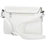 Trendy dámská koženková crossbody kabelka Kasandra, bílá