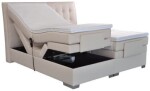 BLANÁŘ NÁBYTEK, a.s. Polohovatelný boxspring Astrid - dvoulůžko s matrací a topperem ROZMĚR: 2x (90x200) cm - boxspring