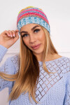 Krystyna fleecová čepice K207 neon green+blue UNI