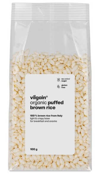 Vilgain Pufovaná celozrnná rýže BIO – 100 g