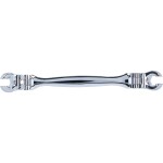 KS Tools 518.0529 Otevřený oboustranný očkový klíč, s dvojitým kloubem, 12 x 13 mm