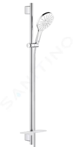 GROHE - Rainshower SmartActive Sada sprchové hlavice 150 9,5 l/min, 3 proudy, tyče 900 mm a hadice, měsíční bílá 26594LS0