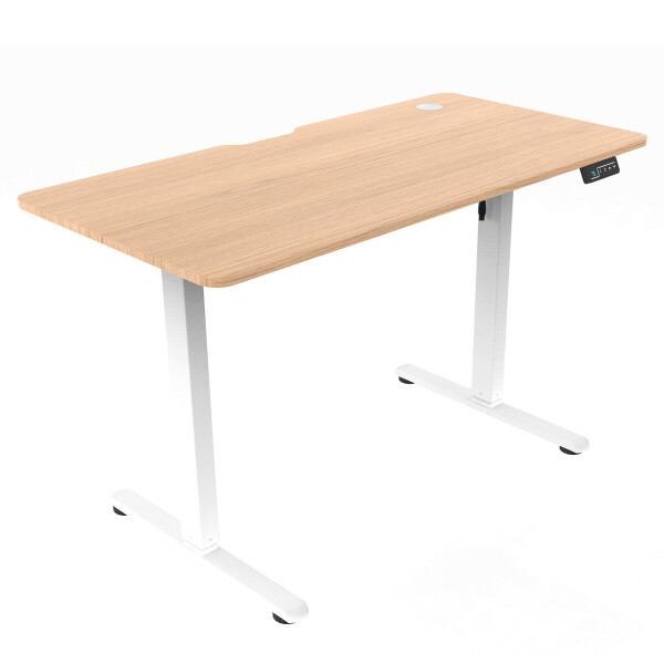 Ergonomický stůl s plynulou regulací výšky 120x60cm, melamin, dub, LT-H2210 OAK