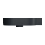 OMNIRES - OVO M+ umyvadlo na desku/závěsné - pravé, 64 x 44 cm, black lava mat; OVO645UWPBLV