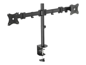 Digitus DA-90349 černý / Stojan na 2 monitory / VESA 75x100 / do 27" / náklon ±45° (DA-90349)