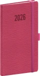 NOTIQUE Kapesní diář Rivoli 2026 růžový / 9 x 15.5 cm (PGD-KAPRI-6017)