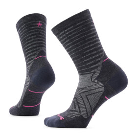 Dámské merino ponožky SMARTWOOL Women's Run Zero Cushion Crew Socks, Charcoal velikost: 42-45 (L)