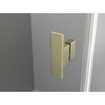 MEXEN/S - Mist H T sprchový kout dveře křídlové pravá 100 x 80, transparent, zlato kartáčovaná 8A5T-100-080-55-00-P